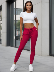 Damen Sporthose Dunkelrot OZONEE JS/CK01/59Z