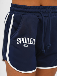 Zweiteiliges Trainingsanzug-Set Dunkelblau-Weiß OZONEE JS/M58631AB