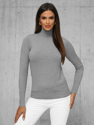 Damen Pullover Dunkelgrau OZONEE JS/8009/3