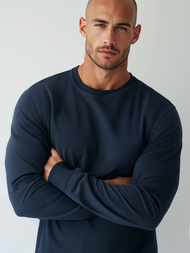 Herren Sweatshirt Dunkelblau OZONEE JS/2001-10Z