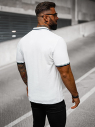 Herren Poloshirt Weiß OZONEE O/DA736