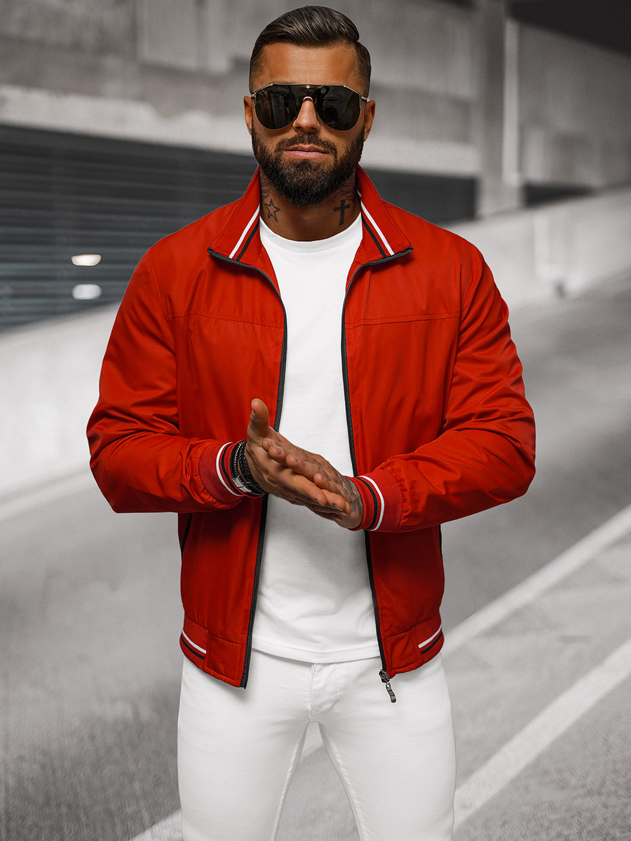 Ozonee Sport Jacken Herren Ozonee Jacke Winterjacken Rot