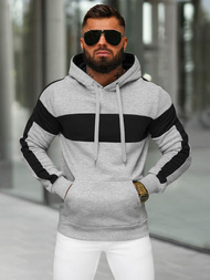 Herren Kapuzenpullover Grau OZONEE JS/8B1309/2
