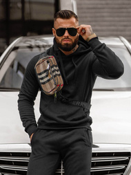 Herren Sportanzug Schwarz OZONEE JS/68C10381/3Z