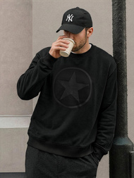 Herren Sweatshirt Schwarz OZONEE JS/8B1991/3