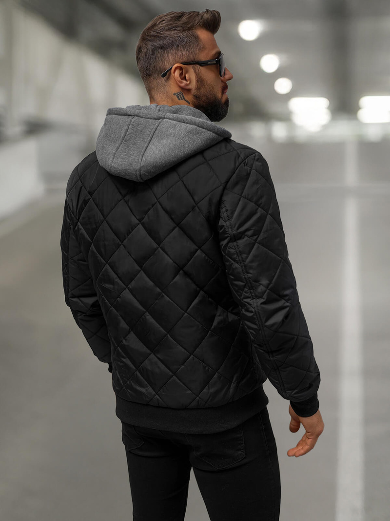 Herren Jacke Schwarz OZONEE JS/8M986/392