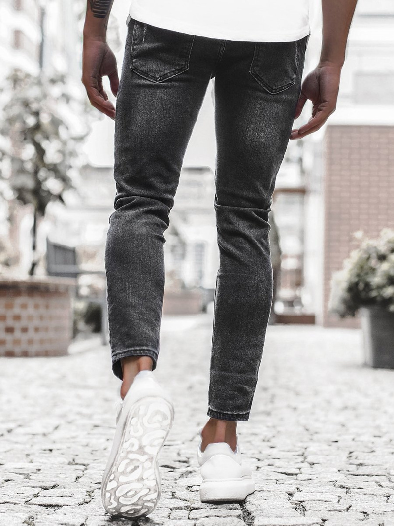 Herren Jeans Schwarz OZONEE O/4371/2