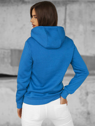 Damen Kapuzenpullover Hellblau OZONEE JS/W02Z