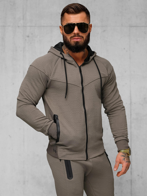 Herren Sportanzug Beige-Grau OZONEE O/FF3705AB