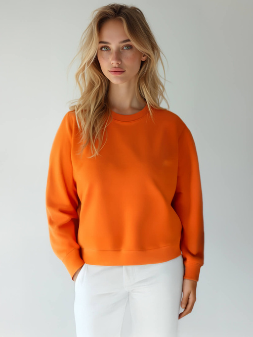 Damen Sweatshirt Orange OZONEE JS/W01Z