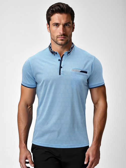 Herren Poloshirt Blau OZONEE O/QQ923