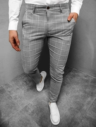 Herren Chino Hose Grau OZONEE DJ/5522