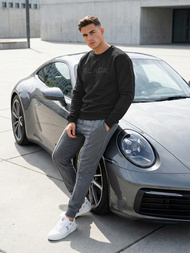 Herren Sweatshirt Schwarz OZONEE JS/8B1992/3