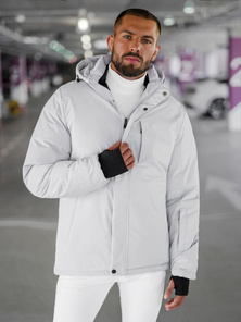 Herren Winterjacke Hellgrau OZONEE JS/91M9906/280