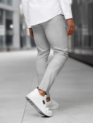 Herren Chino Hose Grau OZONEE DJ/5505Z