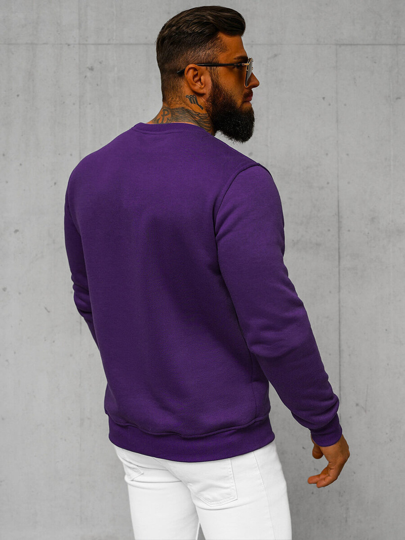 Herren Sweatshirt Violett OZONEE JS/2001-10Z