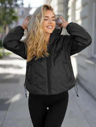 Damen Jacke Schwarz-Beige OZONEE JS/16M9315/392B