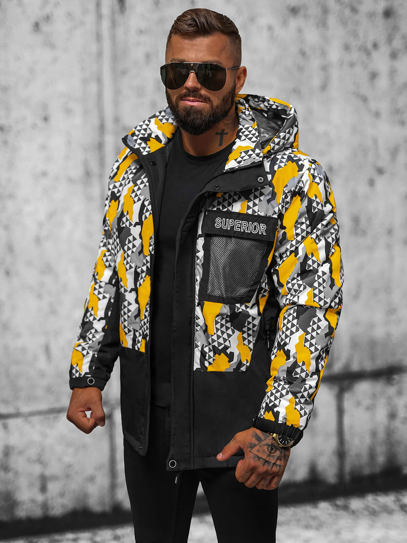 Herren Jacke Camo-Gelb OZONEE JS/M36/254
