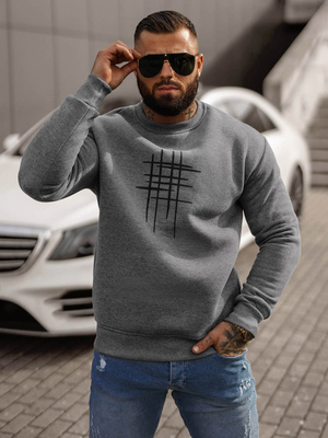 Herren Sweatshirt Dunkelgrau OZONEE JS/8B1361/5