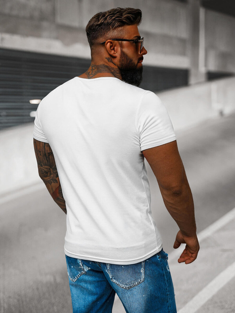 Herren T-shirt Weiß OZONEE JS/712007Z
