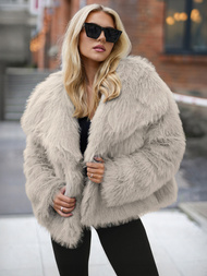 Damen Jacke Grau-Beige OZONEE JS/61M8515/92