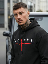 Herren Kapuzenpullover Schwarz OZONEE JS/8B1757/3