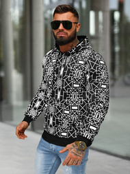 Herren Kapuzenpullover Schwarz OZONEE JS/8B1236/3