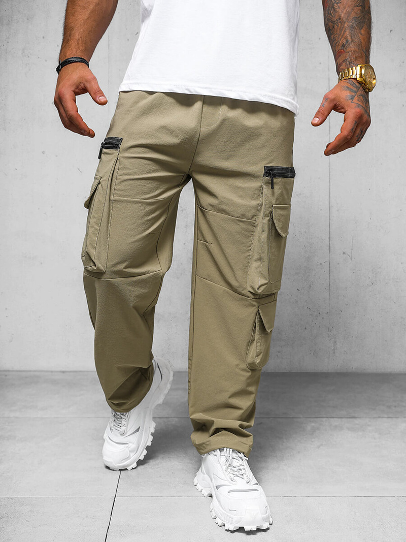 Herren Hose Dunkelbeige OZONEE O/PS5526