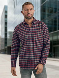 Herren Hemd Weinrot OZONEE V/V176