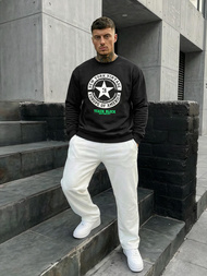 Herren Sweatshirt Schwarz OZONEE JS/8B1768/3