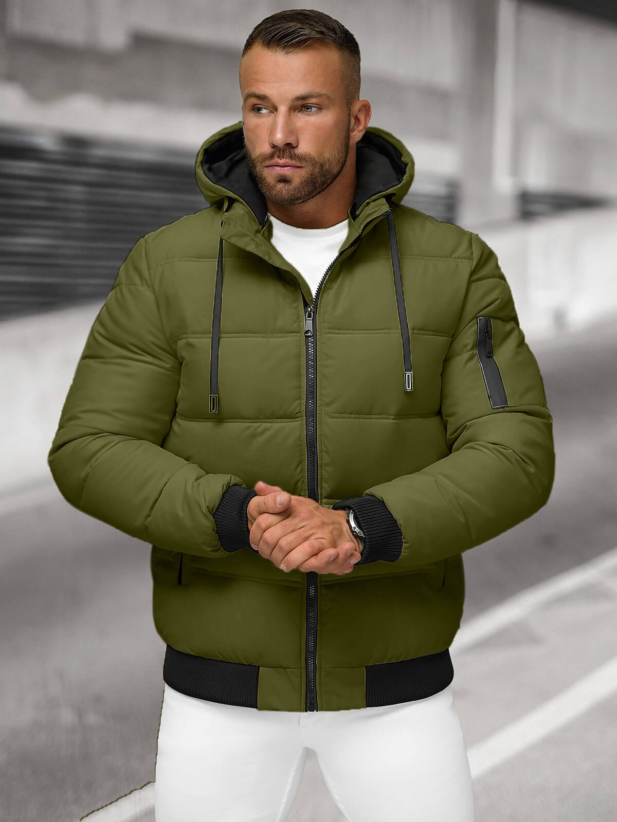 Herren Sommerjacke Khaki Sommerjacke Superdry Jacke Khaki Herren