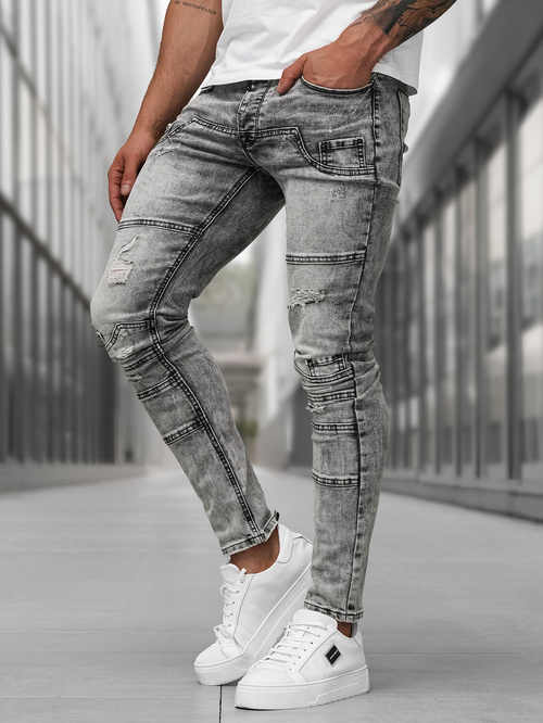 Herren Jeanshose Anthrazit OZONEE NB/MP0163NZ