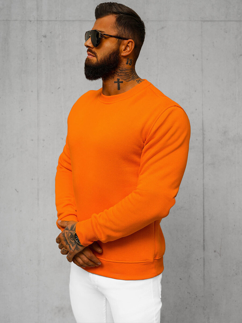 Herren Sweatshirt Orange OZONEE JS/2001-10Z