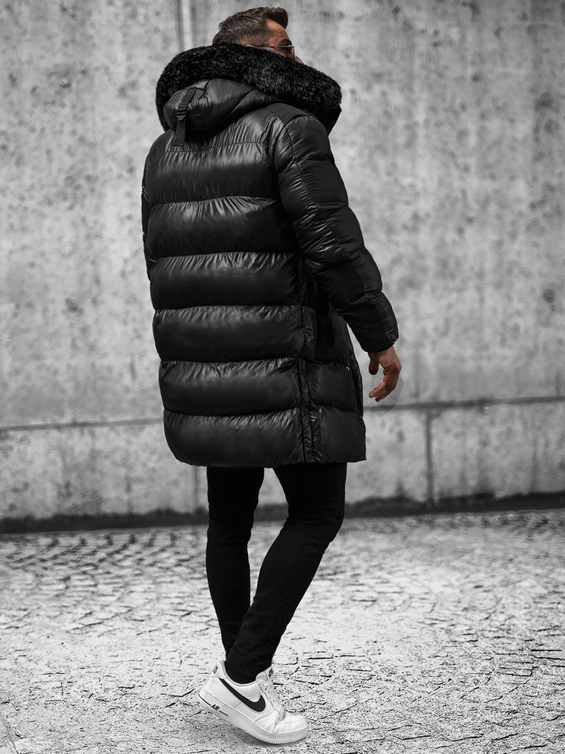 Herren Winterjacke Schwarz OZONEE O/M800Z