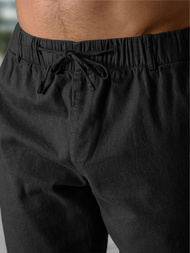 Herren Chino Shorts Schwarz OZONEE TMK/DC809/1Z