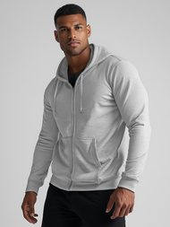 Herren Kapuzenpullover Grau OZONEE JS/2008