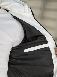 Herren Winterjacke Schwarz-Weiß OZONEE JS/31M5083/281