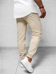 Herren Chino Jogger Hose Beige OZONEE O/1405SP