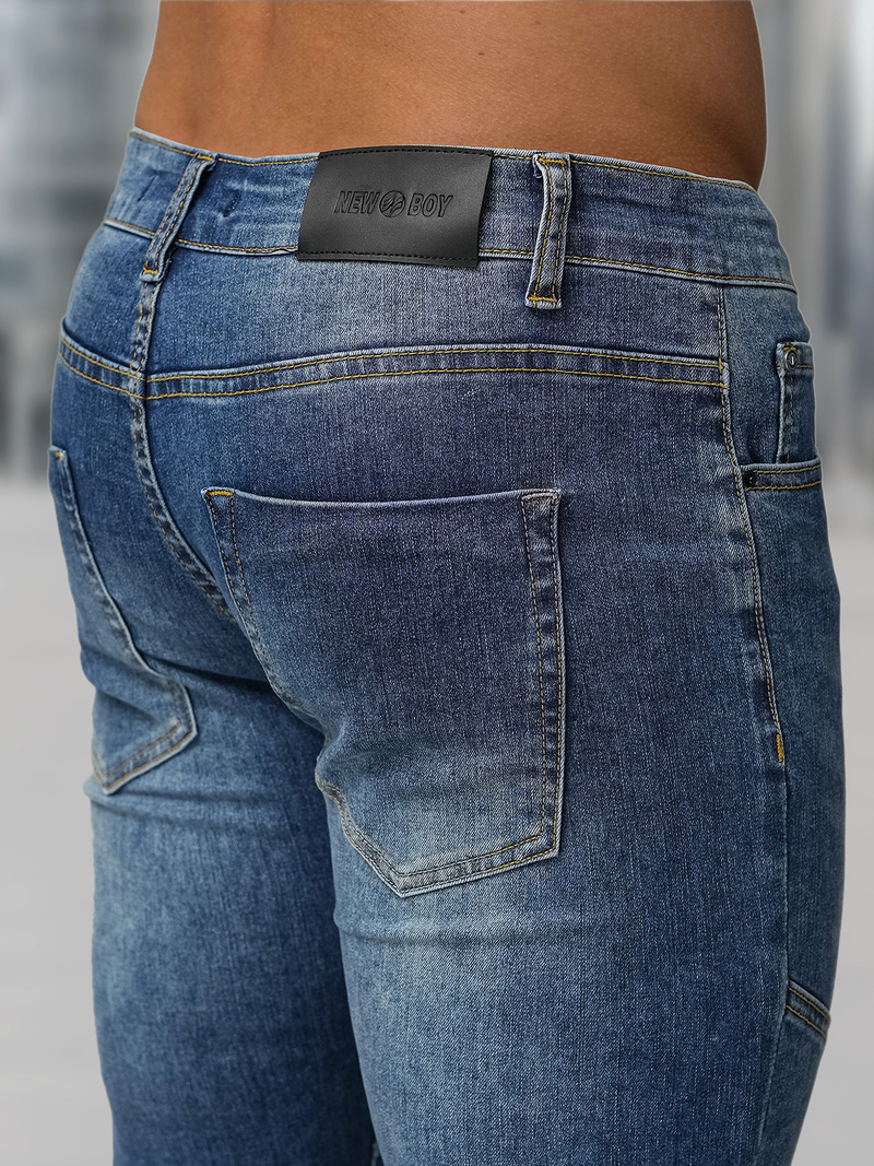 Herren Jeanshose Dunkelblau OZONEE NB/MP0082BS