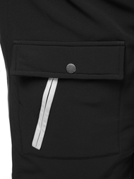 Herren Winterjacke Schwarz-Weiß OZONEE O/5832Z