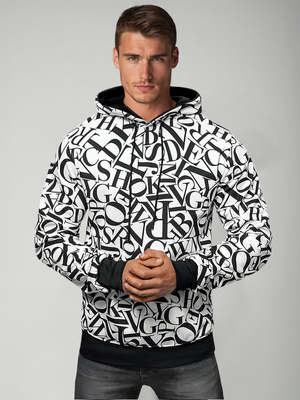 Herren Kapuzenpullover Weiß OZONEE JS/8B1238/1