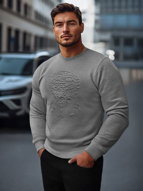 Herren Sweatshirt Anthrazit OZONEE NB/MF2010