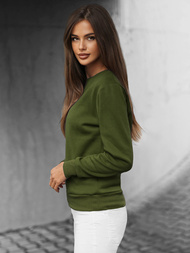 Damen Sweatshirt Khaki OZONEE JS/W01Z