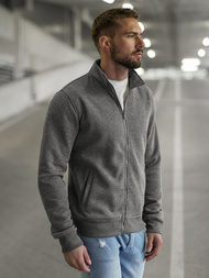 Herren Sweatjacke Dunkelgrau OZONEE JS/2002Z