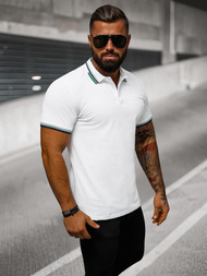 Herren Poloshirt Weiß OZONEE O/DA736