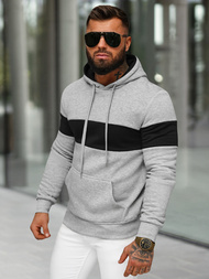 Herren Kapuzenpullover Grau OZONEE JS/8B1316/2