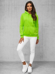 Damen Kapuzenpullover Grün-Neon OZONEE JS/W02Z