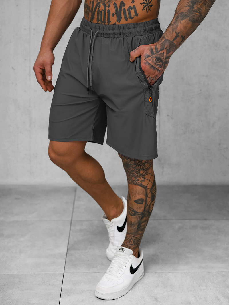 Sportshorts für Herren Anthrazit OZONEE JS/12K1802/5