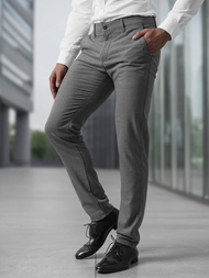 Herren Chino Hose Dunkelgrau OZONEE V/6545