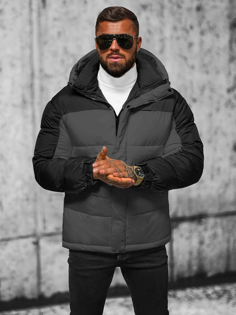 Herren Jacke Grau OZONEE JS/31M5008